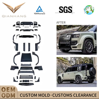 Kit carrosserie large en fibre de carbone sèche pour conversion tout-terrain, pièces et accessoires extérieurs automobiles complets pour SUV tout-terrain 2021