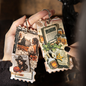 20 feuilles/paquet Autocollants décoratifs sur le thème du <span class=keywords><strong>journal</strong></span> sombre de <span class=keywords><strong>la</strong></span> série Sorceress's <span class=keywords><strong>Gazette</strong></span> pour journaux manuscrits - Product Image 4