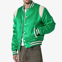 Veste bomber unisexe à fermeture éclair de haute qualité surdimensionnée coupe-vent unie écologique col montant style formel automne OEM