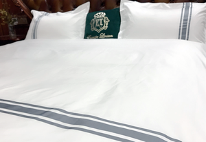 Ruban décoratif en coton pur T400 teint en fil <span class=keywords><strong>de</strong></span> qualité supérieure pour la literie d'hôtel et les vêtements – Vente directe en gros - Product Image 3