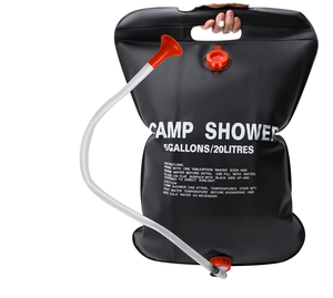 Nouvelle Douche de <span class=keywords><strong>Camping</strong></span> Portable en PVC 20L/5 Gallons avec Tuyau Amovible et Pommeau de Douche Réglable pour <span class=keywords><strong>Camping</strong></span>, Escalade et Voyages en Extérieur - Product Image 1