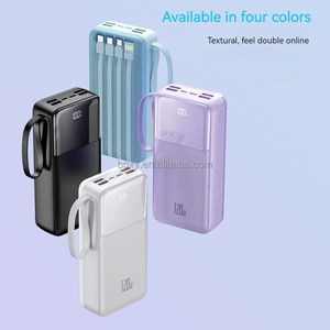 Nouvelle arrivée Offre Spéciale chargeur de banques d'alimentation <span class=keywords><strong>portable</strong></span> à charge rapide 4 en 1 câbles intégrés 30000mAh Power Bank - Product Image 2