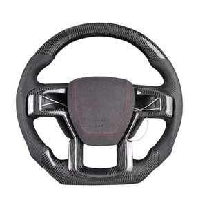 Volant de voiture en fibre de <span class=keywords><strong>carbone</strong></span> forgée avec LED, amélioration pour Ford F150 Bronco Ranger Raptor 2009 2010 2011 2012 2013 2014 - Product Image 5