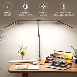 Lámpara de Escritorio LED con Abrazadera para Arquitectos, Luz de Mesa de Diseño para Oficina, <span class=keywords><strong>Mesita</strong></span> de <span class=keywords><strong>Noche</strong></span>, Sala de Lectura, Sala de Estar - Product Image 2
