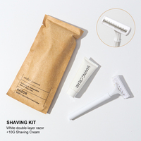 Kit d'articles de toilette écologiques de haute qualité pour hôtels, comprenant un kit dentaire en paille, conforme RoHS, articles de toilette jetables pour chambre d'hôtel, mini-kit de toilette