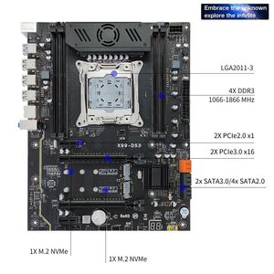 PANDL yeni X99-DS3 masaüstü anakart Xeon E5 CPU 4x <span class=keywords><strong>DDR3</strong></span> bellek destekler SATA3.0 NVMe M.2 X99 anakart - Product Image 3
