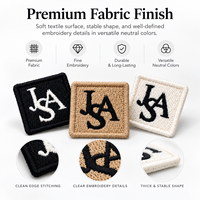 Badge en tissu brodé 3D personnalisé avec logo, surpiqûres denses, pour casquette de baseball, chapeau, accessoire vestimentaire – Vente en gros