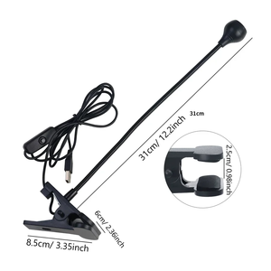 Lámpara UV LED de escritorio con cuello de cisne flexible, 395nm, para curado de pegamento de uñas, <span class=keywords><strong>luz</strong></span> <span class=keywords><strong>ultravioleta</strong></span> púrpura para uso <span class=keywords><strong>en</strong></span> oficina - Product Image 6