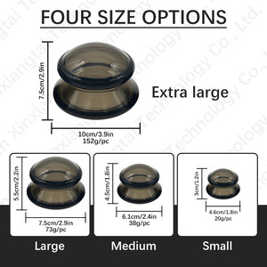 Set Alat Terapi Bekam Silikon, Cangkir Pijat Vakum Api, Cangkir untuk Pijat Bekam - Product Image 5