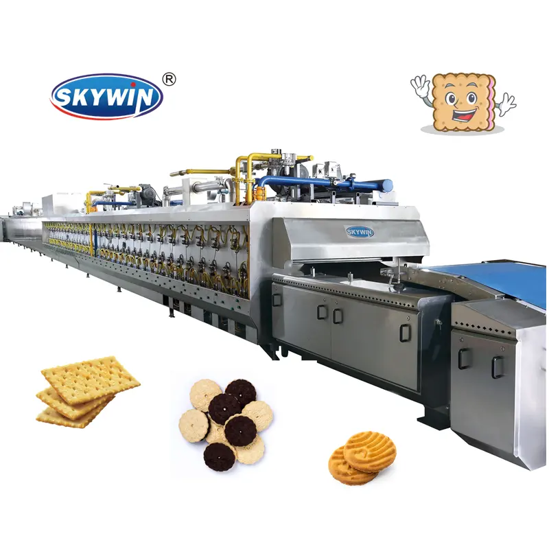 Forno de túnel de durabilidade de próximo nível para padaria Máquina automática de assar biscoitos e biscoitos