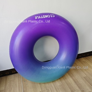 Fabricants anneaux de natation gonflables personnalisés grands et épais été plage <span class=keywords><strong>piscine</strong></span> anneau flottant PVC couleur bonbon bouée de sauvetage - Product Image 5