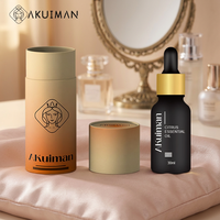 Flacon compte-gouttes en verre opaque coloré de 10 ml et 30 ml pour huile corporelle, emballage en boîte