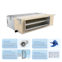 Climatiseur central 24000 BTU 2 tonnes, inverter R32, encastré au plafond, pour hôtel