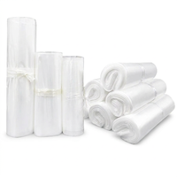 Rouleau de sacs plats transparents en PE 65x90cm 38µm, 90 sacs par rouleau, LDPE transparent pour la protection des grandes machines et des pièces métalliques