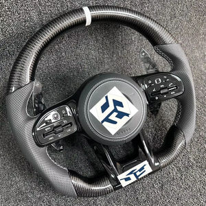 Volante AMG in Carbonio Personalizzato di Alta Qualità per <span class=keywords><strong>Mercedes</strong></span> <span class=keywords><strong>Serie</strong></span> A, <span class=keywords><strong>B</strong></span>, C, E, S, G, V, CLS, GLC, GLE, GLS, GLA, GLK, SLC - Product Image 1