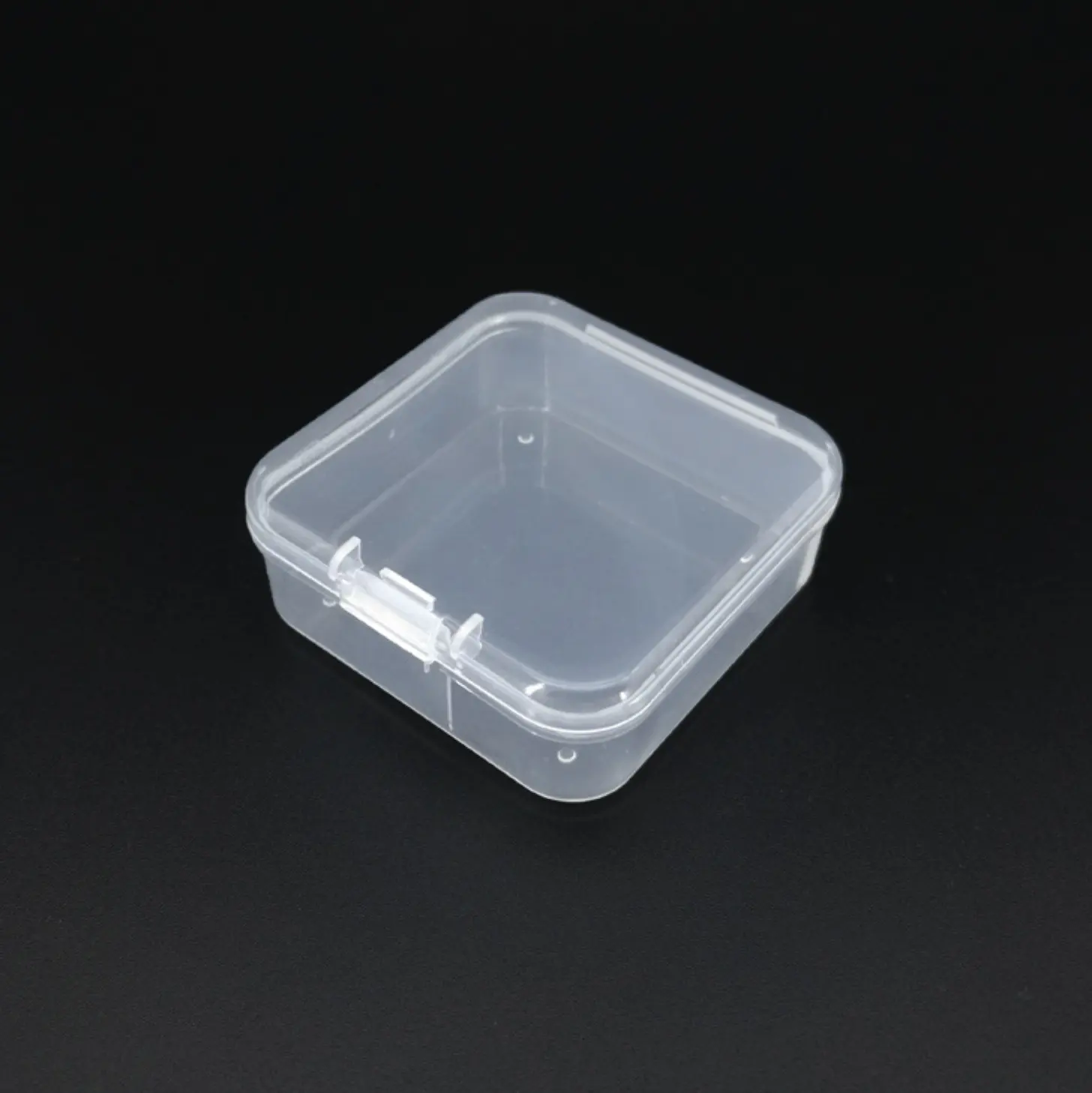 Özel baskı şeffaf kare çevirme üst düz katlanabilir plastik kutu