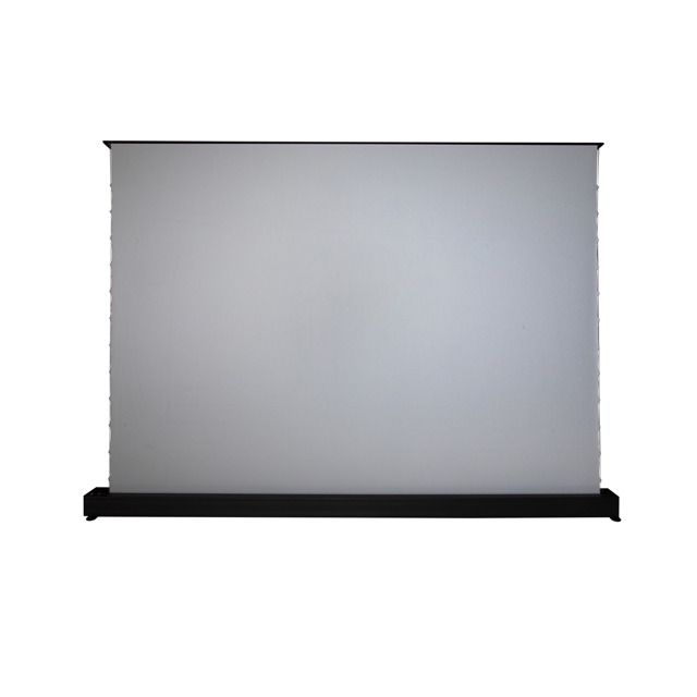 100" 16:9 Motorized Tab Tension Floor Rising Projector Screen for Home Theater Office