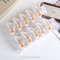 MUJU D405 Pinces à cheveux en acrylique 9 cm motif nuage 35g, pinces à mâchoires arquées imprimées dessin animé, logo personnalisé, carte avec code-barres, prêt à la vente au détail