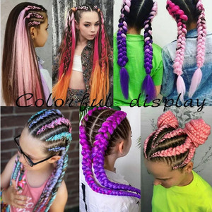 Cheveux synthétiques Jumbo Pure de 31 pouces, 82 pouces, extensions de cheveux africains à tresser en fibre haute température pour femmes - Product Image 6