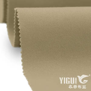 일반 염색 짠 면 트릴 스판덱스 원단 16*16 + 70D 97% 면 3% 엘라스탄 통기성 스트레치 트릴 레이디 팬츠 섬유 - Product Image 3