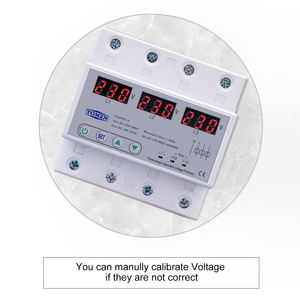 <b>Three</b> Adjustable Over and Under Voltage Protector 3 Phase Automatic Recovery Protective Device Reset 63A 380V G702 - Product Image 5