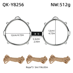 Kit BDSM pour adultes, ensemble de dispositifs de retenue avec 3 cordes de 5 m et anneau de poitrine en métal, équipement de bondage multi-positions pour jeux de domination en couple. - Product Image 6