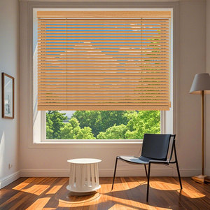 Taille personnalisée 25MM stores en bois lamelles horizontales <span class=keywords><strong>rideau</strong></span> de fenêtre <span class=keywords><strong>à</strong></span> contrôle variable de la lumière adapté au salon chambre - Product Image 4