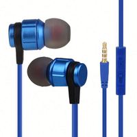 Goedkoopste prijs 1.2M Bedrade Super Bass 3.5mm In-ear Gaming Headset met Microfoon Crack Earbud Handsfree voor Smartphone
