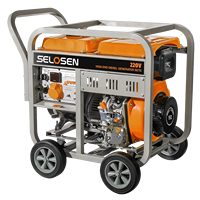 Générateur diesel à cadre ouvert SELOSEN 5kw 6kw 7kw, petit générateur de puissance, 192F portable, 8kw 9kw 10kw, générateur silencieux à onduleur à Chongqing