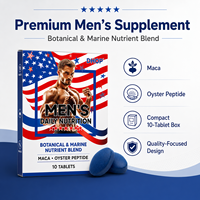 Complément Alimentaire Herbal pour Hommes : Comprimés Quotidiens de Maca, Ginseng et Cordyceps – Mélange Botanique en Forme de Bonbons
