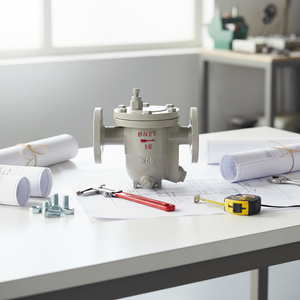 Hoogwaardige op maat gemaakte CS41H-16C stoomafscheider van koolstofstaal met omgekeerde emmer en kogelkraan - Product Image 2