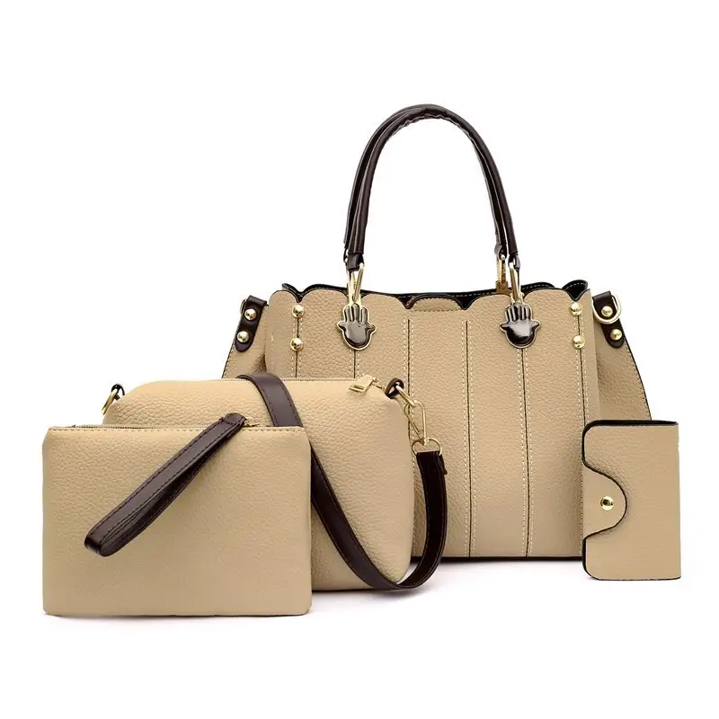 2022 New Fashion handbag sets 4 pieces lady hand bags high capacity crossbody bags 4 in one bag set ladies handbag set handbag
