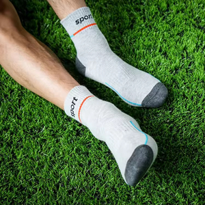 Custom Logo Crew Knitted Cotton Sports <b>Compression</b> <b>Running</b> <b>Socks</b> Breathable & Anti-Bacterial High Quality Wholesale - Product Image 4