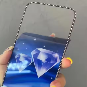 طبقة واقية من الزجاج المقسى الماسي المضيء لهاتف أيفون 16 برو 15 14 13 12 11 برو ماكس - Product Image 1