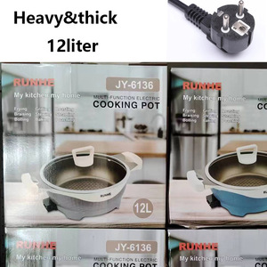 Çok fonksiyonlu Mini Cast demir tava yapışmaz tencere 8 /9/10/12 L elektrikli alüminyum pişirme tencere ev kullanımı için - Product Image 5