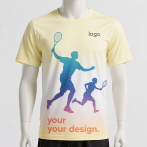 เสื้อยืดวิ่งออกกำลังกายทรงโอเวอร์ไซส์ ผ้าถัก โพลีเอสเตอร์ 95% อีลาสเทน 5% สำหรับผู้ชาย เหมาะสำหรับกีฬาเทนนิส ฟุตบอล  รุ่น Custom Marathon Bulk - Product Image 3