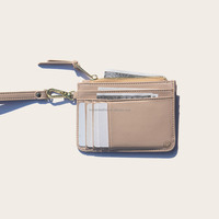 Luxuriöse Mini-Reißverschluss-Geldbörse aus Premium-PU für Damen, Kurze Clutch mit Handschlaufe, Direktvertrieb B2B Großhandel Trendige Kartenbörse