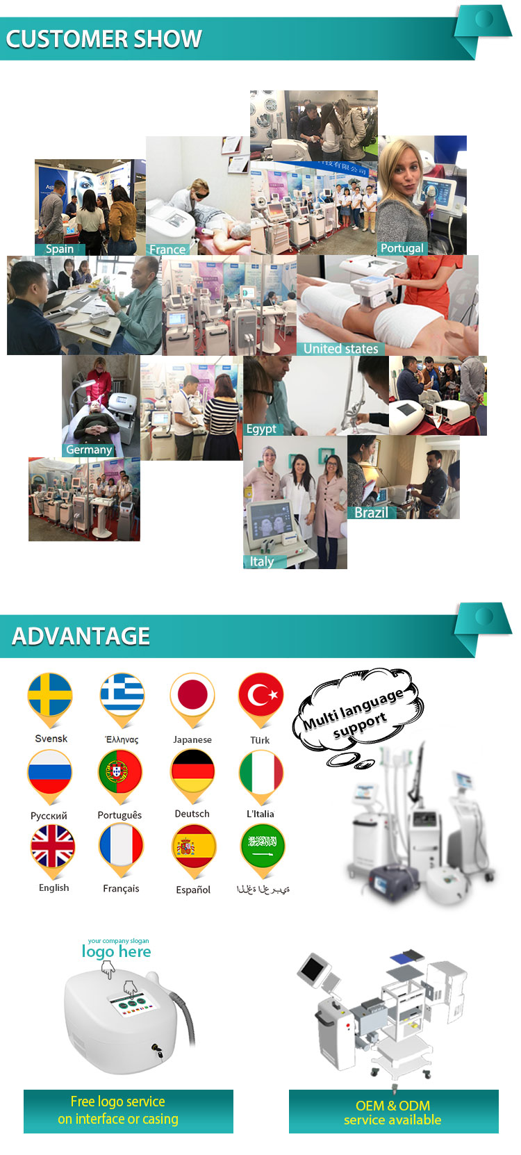 CE IPL SHR Hair Removal Skin Tightening Multifunction Facial Machine