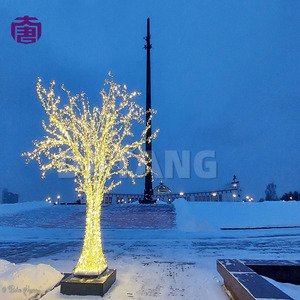 Arbre en cristal LED lumineux décoratif pour aménagement paysager et exposition extérieure lors de festivals, avec une lueur ambiante étincelante - Product Image 2