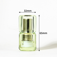 Tube de rouge à lèvres vide vert transparent rond de conception unique Mini emballage de bouteille de baume à lèvres avec applicateur