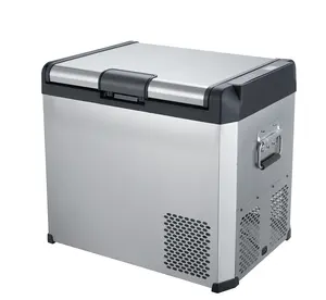İndirim fiyat 60L Mini araba buzdolabı 12V akıllı soğutma kutusu dijital ekran kontrol paneli ile çeşitli araç için 50W