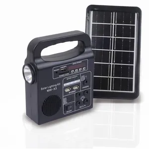 Haus beleuchtung Solar panel Energy Kit Solaranlage mit LED-Lampe tragbare Solaranlagen für zu Hause