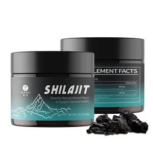 50% Fulvic asitleri ile Natural ya doğal saf siyah en iyi Shilajit özü Fulvic asit 50% shilajit reçine