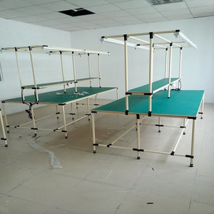 Carrito de taller Antiestático de acero con estantes de tubo compuesto, carro móvil de 48V para clasificación de línea de montaje - Product Image 2