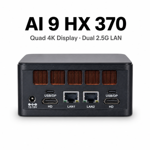 Mini PC NUC AMD AI 9 HX 370 365, 2*2.5G LAN, 2*DDR5, PCIe4.0, 2*HD, 2*Type-C, Win11, Computadora con IA, OEM - Product Image 1