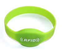 Bracelet en silicone avec verrouillage RFID, carte-clé, fréquence 125 kHz pour contrôle d'accès électronique de piscine