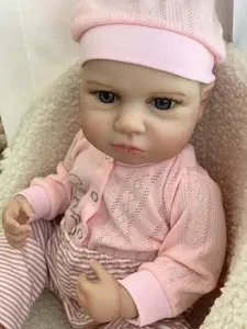 Enfant en bas âge vinyle bébé poupée chambre de bébé ToysDrink et siège de voiture <span class=keywords><strong>singe</strong></span> humide fille noir corps complet nouveau-né poupées <span class=keywords><strong>Reborn</strong></span> - Product Image 5