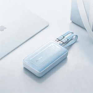 Banque d'alimentation portable Anker 20000mAh avec câbles Type-C doubles intégrés, charge rapide 45W max, chargeur bidirectionnel PD - Product Image 4