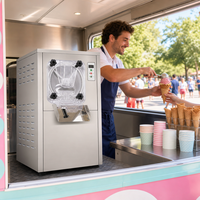Machine à glaces et sorbets commerciale à contrôle numérique, pompe à air, texture uniforme, certifiée Energy Star, garantie 1 an