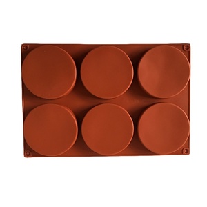 <span class=keywords><strong>Moule</strong></span> à gâteau rond en silicone de 4 pouces, 6-en-1, avec 6 disques consécutifs pour soufflés et gâteaux arc-en-ciel - Product Image 3